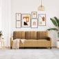 Preview: 3-Sitzer-Sofa Braun 180 cm Samt