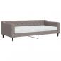 Preview: Tagesbett mit Matratze Taupe 90x200 cm Stoff