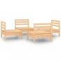 Preview: 4-tlg. Garten-Lounge-Set Massivholz Kiefer