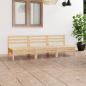 Preview: ARDEBO.de - 3-tlg. Garten-Lounge-Set Kiefer Massivholz