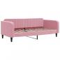 Preview: Tagesbett Ausziehbar mit Schubladen Rosa 90x200 cm Samt