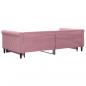 Preview: Tagesbett Ausziehbar Rosa 100x200 cm Samt