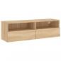 Preview: TV-Wandschrank Sonoma-Eiche 100x30x30 cm Holzwerkstoff