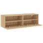 Preview: TV-Wandschrank Sonoma-Eiche 100x30x30 cm Holzwerkstoff