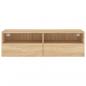 Preview: TV-Wandschrank Sonoma-Eiche 100x30x30 cm Holzwerkstoff