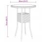 Preview: 3-tlg. Bistro-Set Poly-Rattan und Hartglas Schwarz