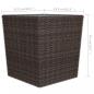 Preview: 3-tlg. Bistro-Set Poly-Rattan und Hartglas Braun