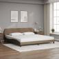 Preview: Bett mit Matratze Cappuccino-Braun 200x200 cm Kunstleder