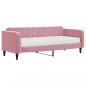 Preview: Tagesbett mit Matratze Rosa 90x200 cm Samt