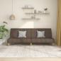 Preview: ARDEBO.de - Schlafsofa 2-Sitzer Taupe Stoff