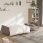 Preview: Schlafsofa 2-Sitzer mit 2 Kissen Taupe Stoff