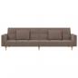 Preview: Schlafsofa 2-Sitzer mit 2 Kissen Taupe Stoff