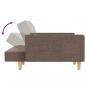 Preview: Schlafsofa 2-Sitzer mit 2 Kissen Taupe Stoff