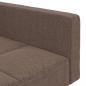 Preview: Schlafsofa 2-Sitzer mit 2 Kissen Taupe Stoff