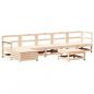 Preview: 7-tlg. Garten-Lounge-Set Massivholz Kiefer