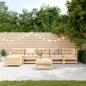 Preview: 7-tlg. Garten-Lounge-Set Massivholz Kiefer