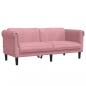 Preview: Sofa 2-Sitzer Rosa Samt