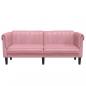 Preview: Sofa 2-Sitzer Rosa Samt