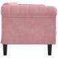 Preview: Sofa 2-Sitzer Rosa Samt