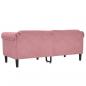 Preview: Sofa 2-Sitzer Rosa Samt