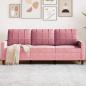 Preview: ARDEBO.de - 3-Sitzer-Sofa Rosa 180 cm Samt