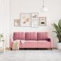 Preview: 3-Sitzer-Sofa Rosa 180 cm Samt