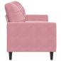 Preview: 3-Sitzer-Sofa Rosa 180 cm Samt