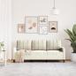 Preview: 3-Sitzer-Sofa Creme 180 cm Samt