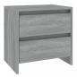 Preview: Nachttisch Grau Sonoma 45x34,5x44,5 cm Holzwerkstoff