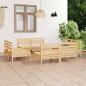 Preview: ARDEBO.de - 8-tlg. Garten-Lounge-Set Massivholz Kiefer