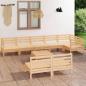 Preview: ARDEBO.de - 9-tlg. Garten-Lounge-Set Massivholz Kiefer