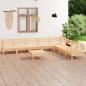 Preview: ARDEBO.de - 9-tlg. Garten-Lounge-Set Massivholz Kiefer