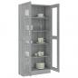 Preview: Vitrinenschrank Grau Sonoma 82,5x30,5x185,5 cm Holzwerkstoff