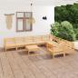 Preview: ARDEBO.de - 10-tlg. Garten-Lounge-Set Massivholz Kiefer