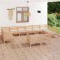 Preview: ARDEBO.de - 12-tlg. Garten-Lounge-Set Massivholz Kiefer