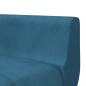 Preview: Schlafsofa in L-Form Blau 275x140x70 cm Samt