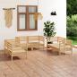 Preview: ARDEBO.de - 6-tlg. Garten-Lounge-Set Massivholz Kiefer