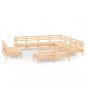 Preview: 11-tlg. Garten-Lounge-Set Massivholz Kiefer