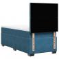 Preview: Boxspringbett mit Matratze Blau 80x200 cm Samt