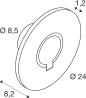 Preview: SLV I-RING Wandaufbauleuchte, Outdoor, IP65, dreh- und schwenkbar, 9,2W, 3000K, anthrazit (1007236)