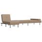 Preview: Schlafsofa in L-Form Cappuccino-Braun 255x140x70 cm Kunstleder