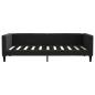 Preview: Tagesbett Ausziehbar Schwarz 90x190 cm Stoff