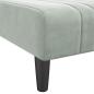 Preview: Schlafsofa in L-Form Hellgrau 260x140x70 cm Samt