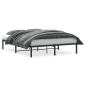 Preview: Bettgestell Metall Schwarz 150x200 cm