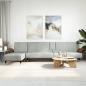 Preview: ARDEBO.de - Schlafsofa in L-Form Hellgrau 279x140x70 cm Samt