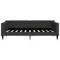 Preview: Tagesbett Ausziehbar Schwarz 90x190 cm Stoff