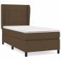 Preview: Boxspringbett mit Matratze Dunkelbraun 80x200 cm Stoff