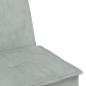 Preview: Schlafsofa in L-Form Hellgrau 255x140x70 cm Samt