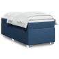 Preview: ARDEBO.de - Boxspringbett mit Matratze Blau 80x200 cm Stoff