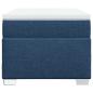 Preview: Boxspringbett mit Matratze Blau 80x200 cm Stoff